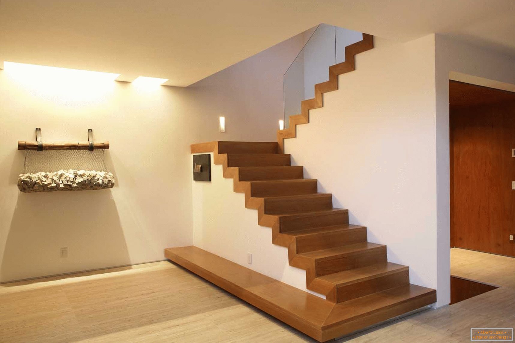 Escadas no estilo do minimalismo