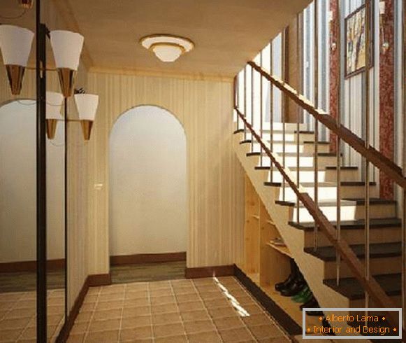 design de corredor com escadas, foto 21