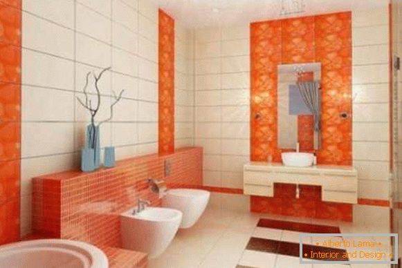 Na foto 2: Design de azulejos no banheiro