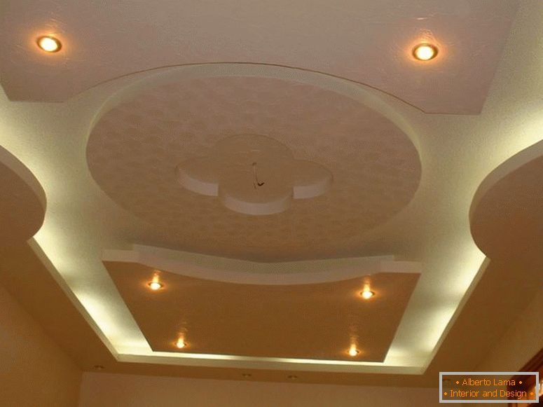 Projeto de tetos de gesso cartonado - 140 fotos de idéias de