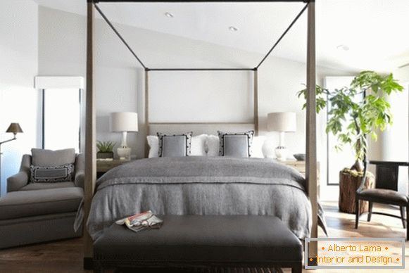 Design simples quarto em estilo ecológico