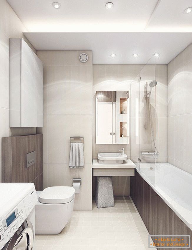 Design de uma casa de banho combinada