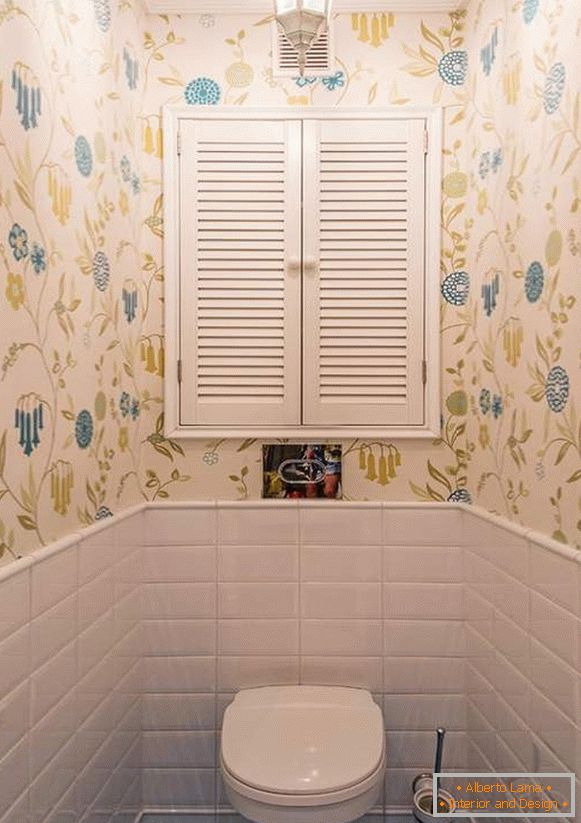 Design higiênico com um armário - foto idéias modernas de 2017