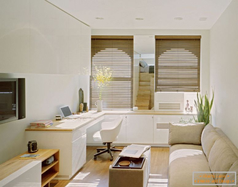 moderno-elegante-pequenos-apartamentos-design-que-tem-branco-moderno-concreto-parede-pode-ser-decoração-com-moderno-marrom-sofás-que-pode-adicionar-a-beleza-dentro