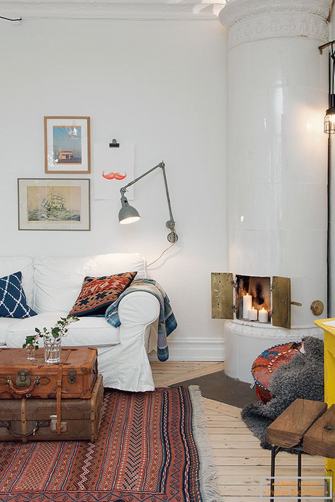 Apartamento de um quarto em Gotemburgo projetado por designers suecos