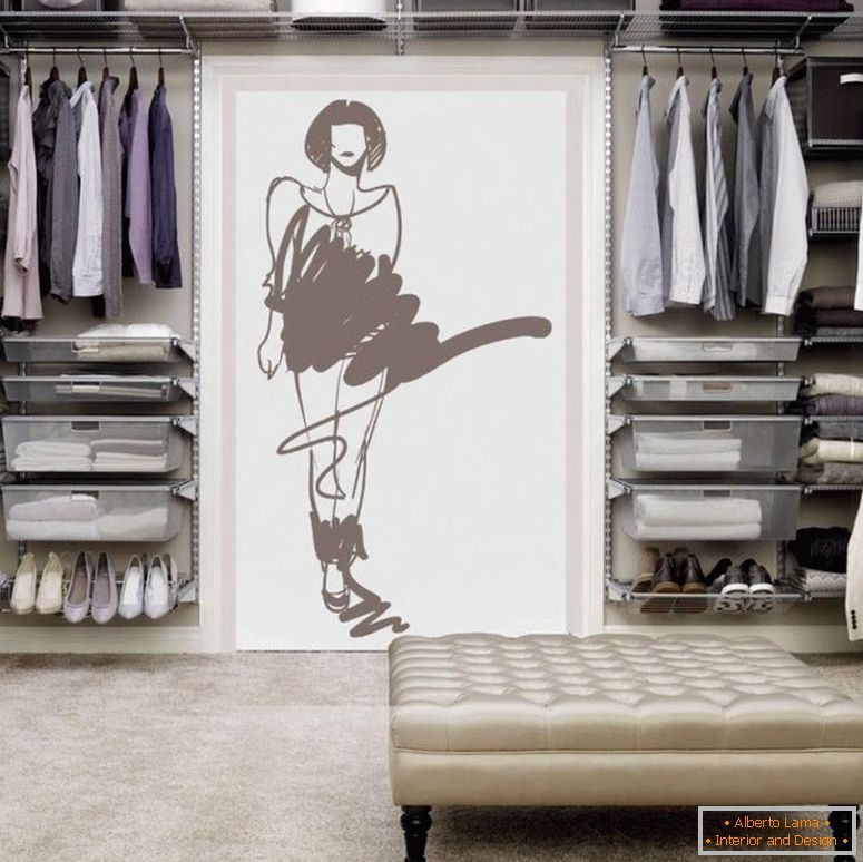 Guarda-roupa 2 sq. m. m. - uma foto de opções de design