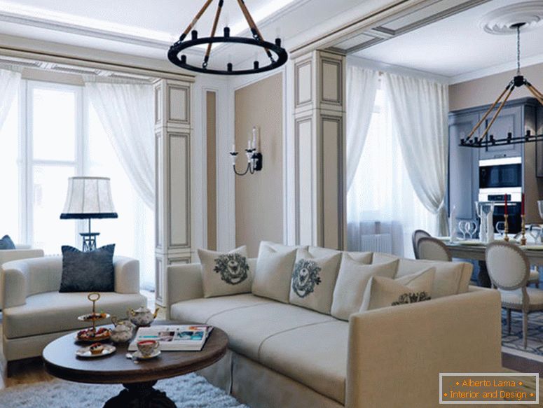 Sala de estar em estilo italiano - 75 fotos de idéias de