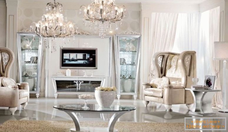Sala de estar em estilo italiano - 75 fotos de idéias de