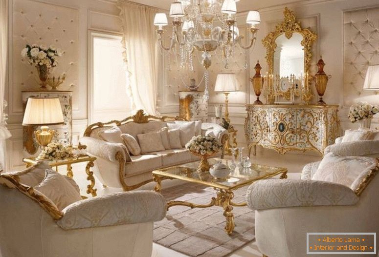 Sala de estar em estilo italiano - 75 fotos de idéias de