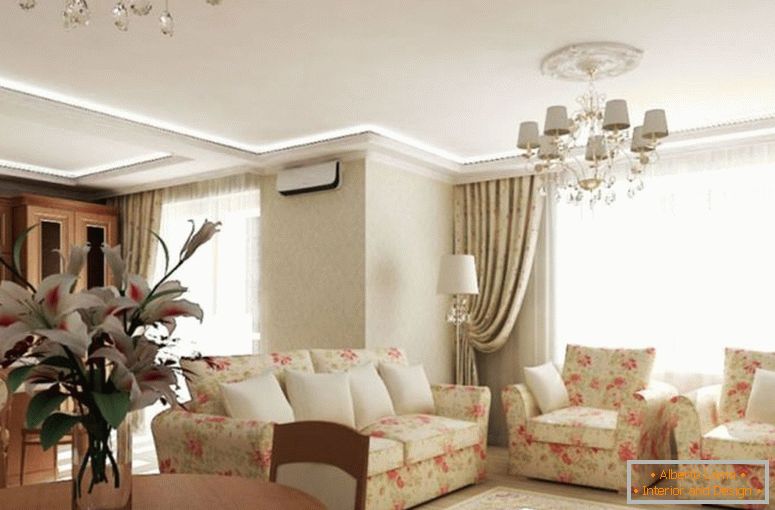 Sala de estar em estilo provençal - 80 fotos de idéias