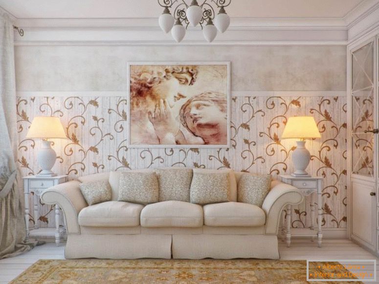 Sala de estar em estilo provençal - 80 fotos de idéias