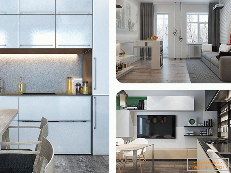 Idéias de design lacônico para pequenos apartamentos
