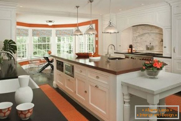 Cozinha Acker em cor laranja