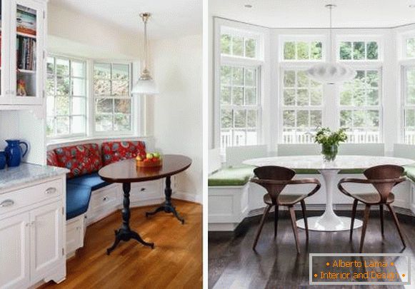 Modernas cozinhas bay window - foto design no interior