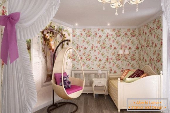 Interior de um quarto de crianças em Khrushchev, foto 41