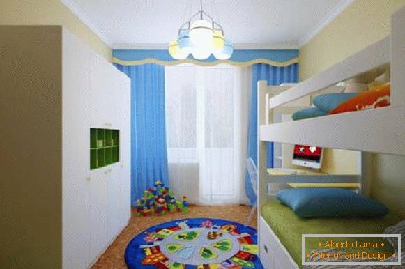 interior de um quarto de crianças pequenas para duas crianças, foto 53
