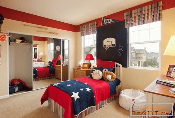 interior de quarto infantil для мальчика в американском стиле