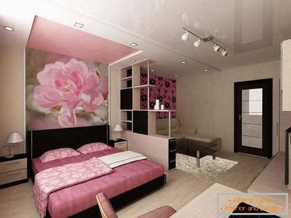 interior moderno de um apartamento de um quarto, foto 26