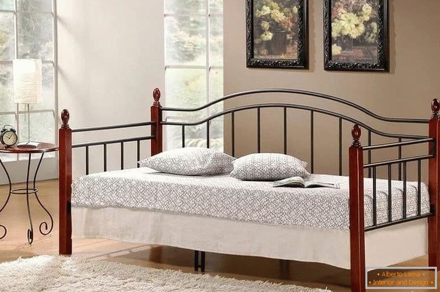 Sofá-cama com encostos laterais traseiros