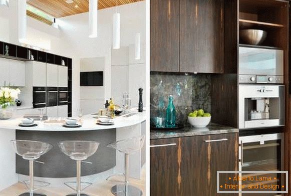 Cozinha em estilo high-tech - foto de cozinhas elegantes