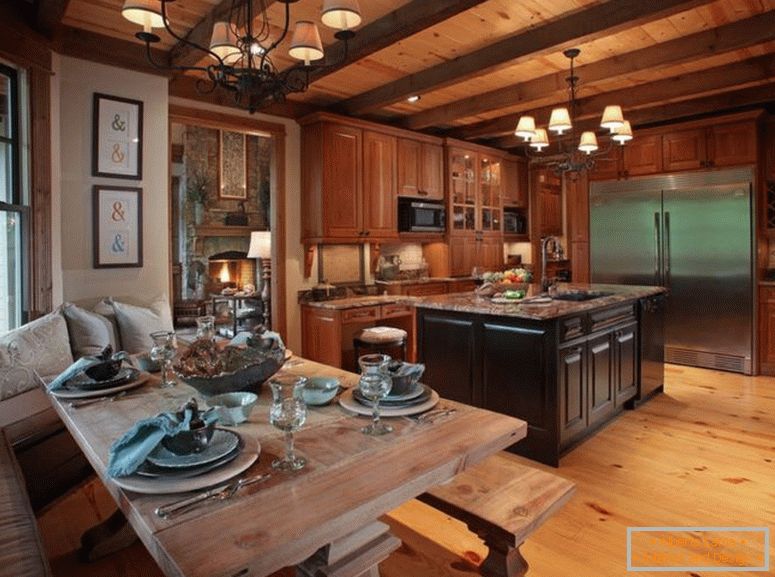 Interior em estilo chalé - 77 fotos das melhores idéias de