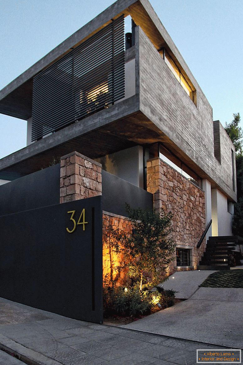 Design de uma casa privada moderna