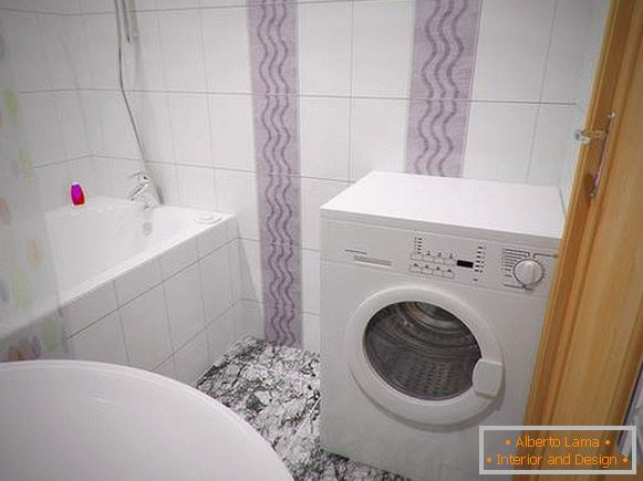 banheiro com máquina de lavar foto design, foto 17