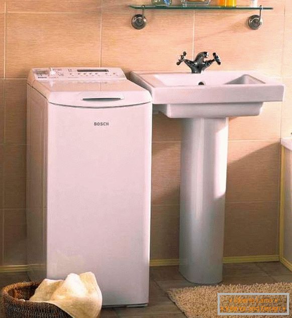 design de banheiro com máquina de lavar roupa, foto 22