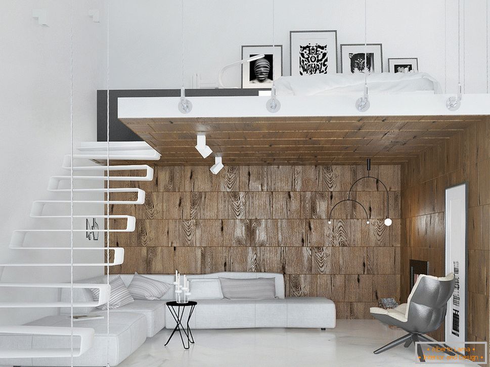 Apartamento estúdio em estilo minimalista