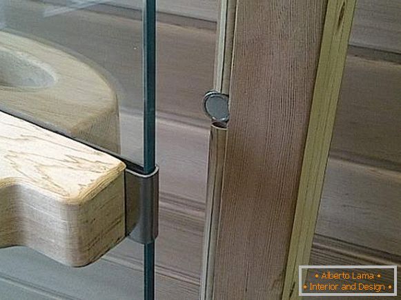 Acessórios para portas de vidro na sauna - imãs