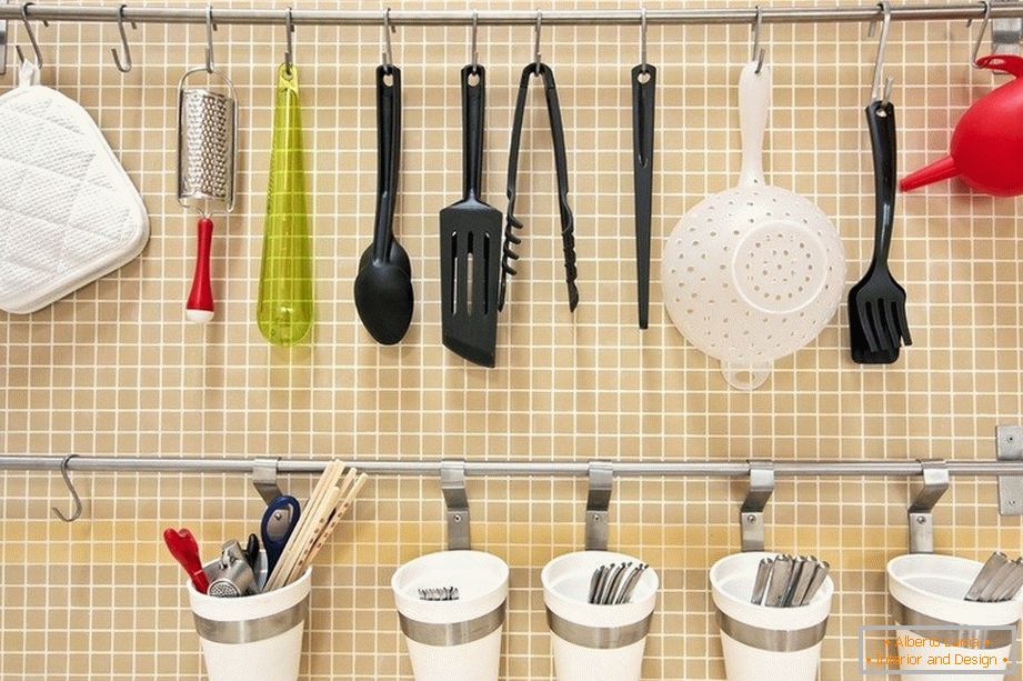 Organizador para guardar utensílios de cozinha