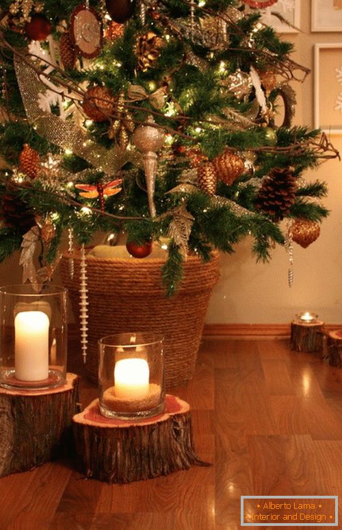 Árvore de Natal em uma panela