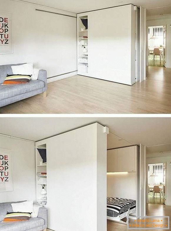 arranjar mobília em um apartamento de um quarto de 40 metros quadrados, foto 11