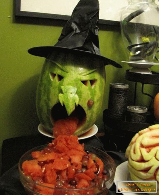 Jantar assustador para o Halloween