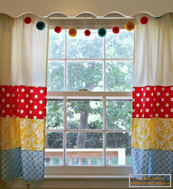 cortinas de moda linda na cozinha, foto 10