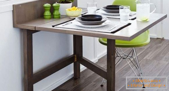 mesa, cozinha, dobrável de madeira, foto 11