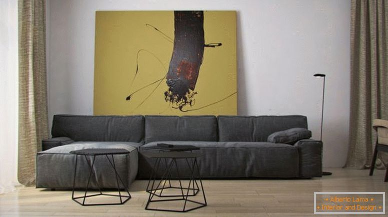negrito-sala de estar-wall-art-inspiração