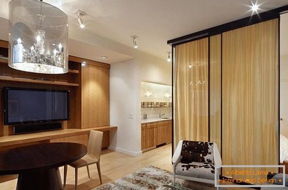 Design de interiores de um pequeno apartamento