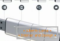Концепт moduleного pen drive Amoeba