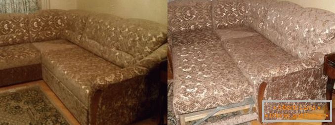 Superação de móveis estofados antes e depois, foto 14