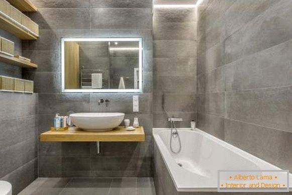 Bela casa de banho - foto design em estilo high-tech