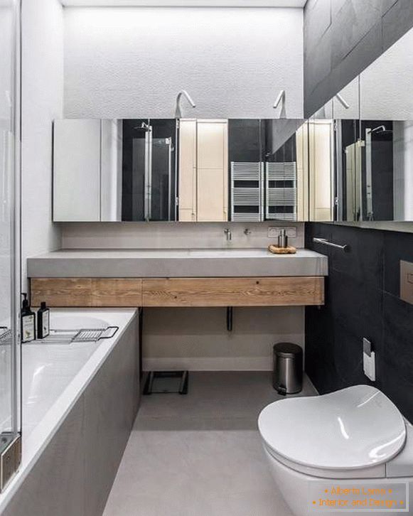 Belas casas de banho em estilo moderno - foto no apartamento