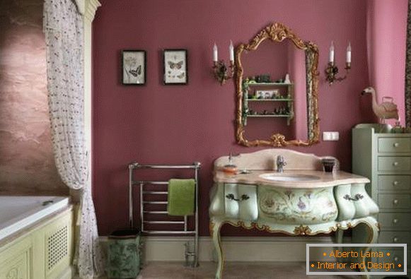 Belo banheiro - foto design no estilo de Provence
