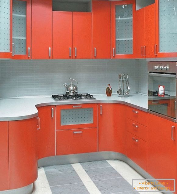 Foto cinza vermelha cozinha 41