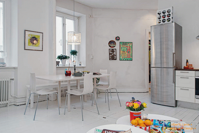 Original pequeno apartamento de 34 m2 na Suécia