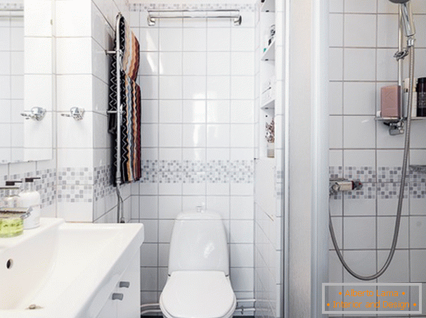 Casa de banho em estilo escandinavo