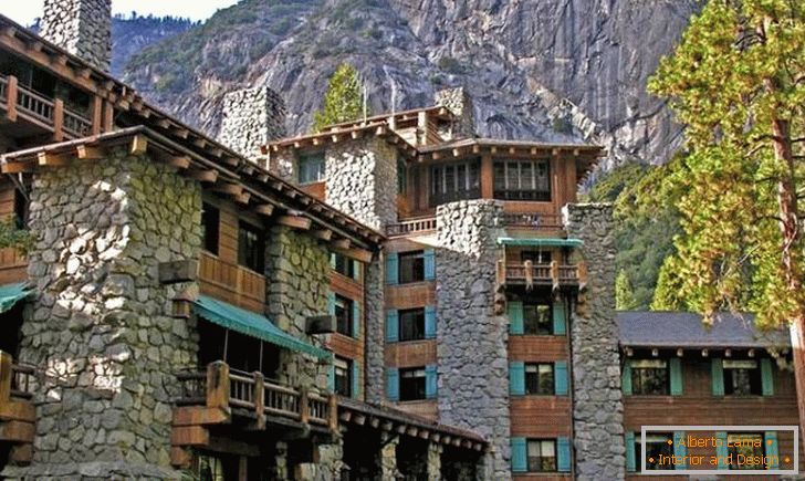 Hotel nas montanhas (Ahwahnee, Yosemite)