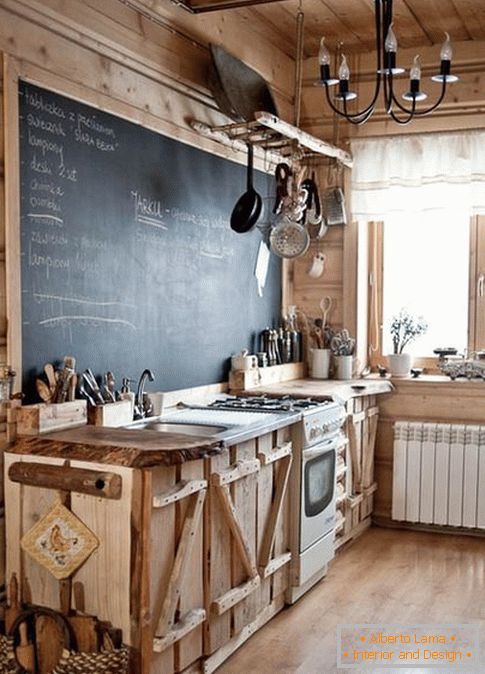 faça uma cozinha com suas próprias mãos feitas de madeira, foto 14