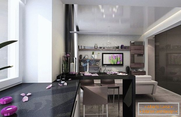 cozinha design sala de estar moderna idéias