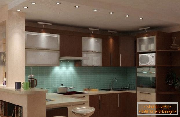 design de cozinha moderna sala de estar